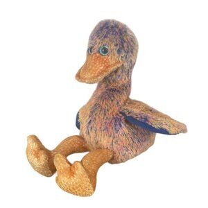 Ty beanie baby DINKY the dodo bird/duck Retired Tie Dyed